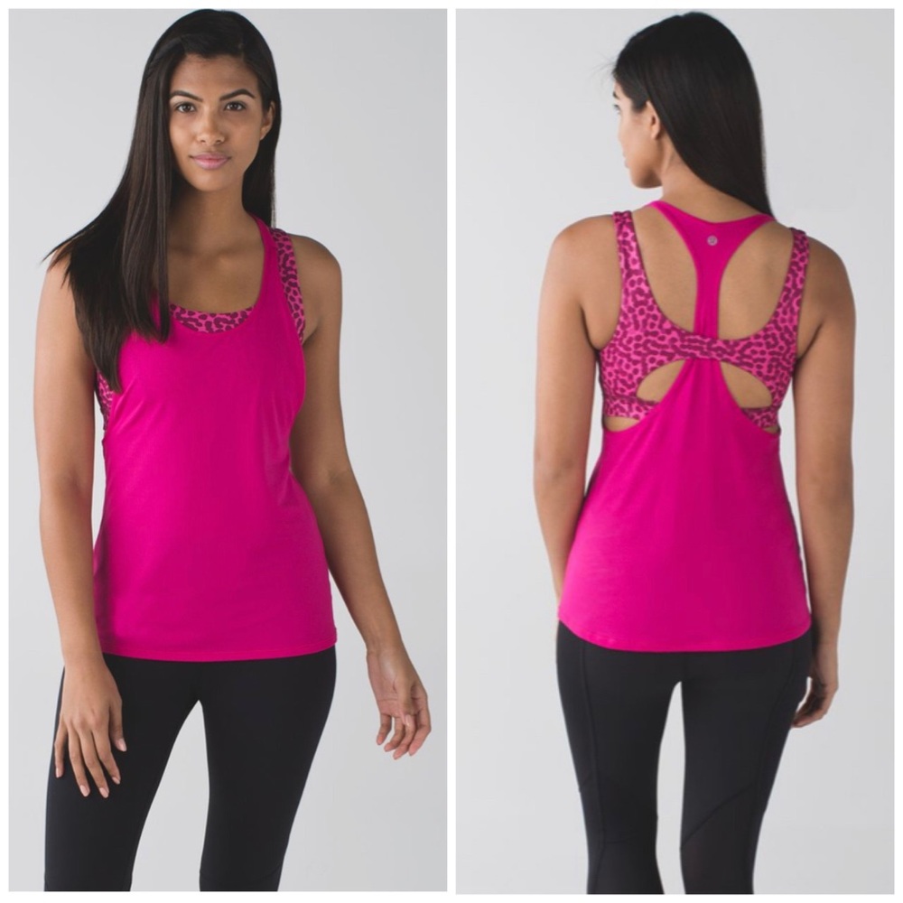 Lululemon Pink All Sport Support Tank Size 4